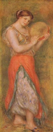 Pierre-Auguste Renoir Tanzerin mit Tamburin Norge oil painting art